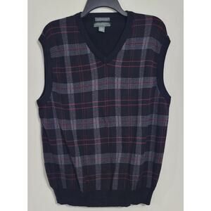Lyle & Scott Sweater Vest Mens Large Vintage 80's Grandpa Academia Sweater Vest
